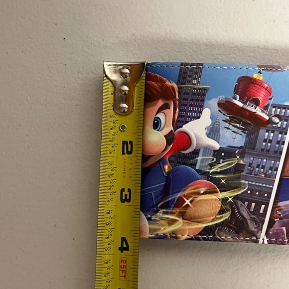 Super Mario Brothers Faux Leather Wallet Bros Gaming Gamer 90s World - Picture 7 of 8